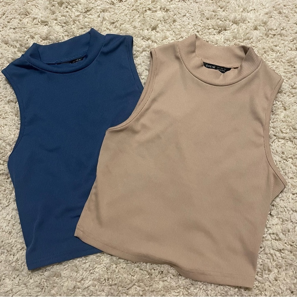 2-4-1 SHEIN cropped tank lot size small (x2)
